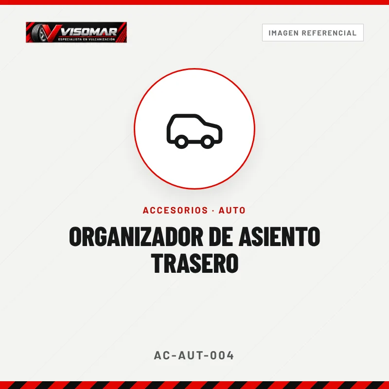 Organizador de asiento trasero