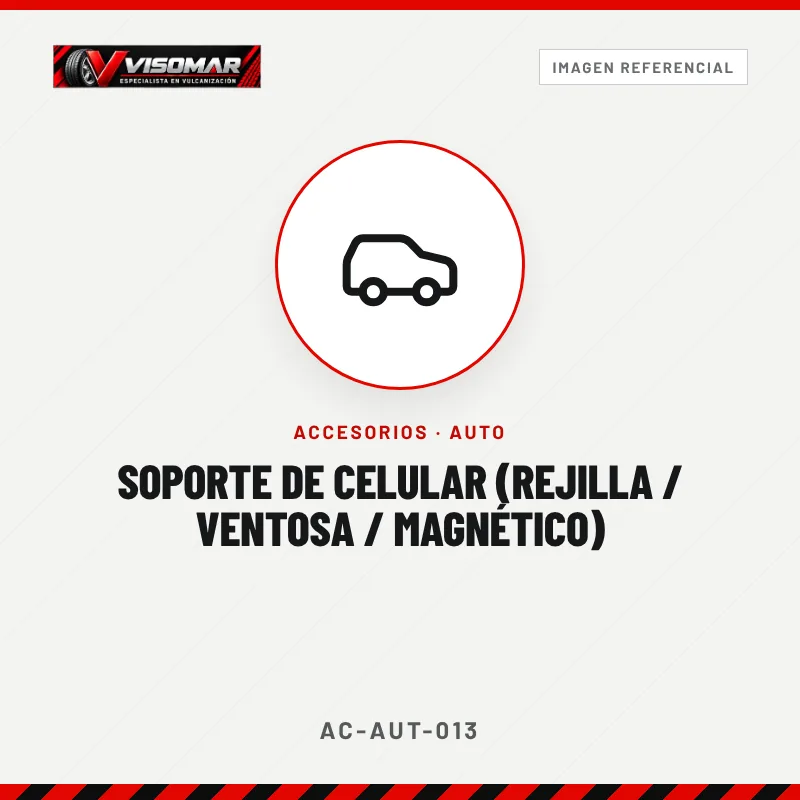 Soporte de celular (rejilla / ventosa / magnético)