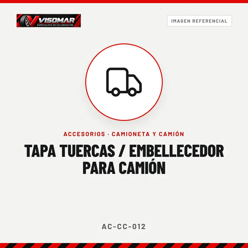 Tapa tuercas / embellecedor para camión