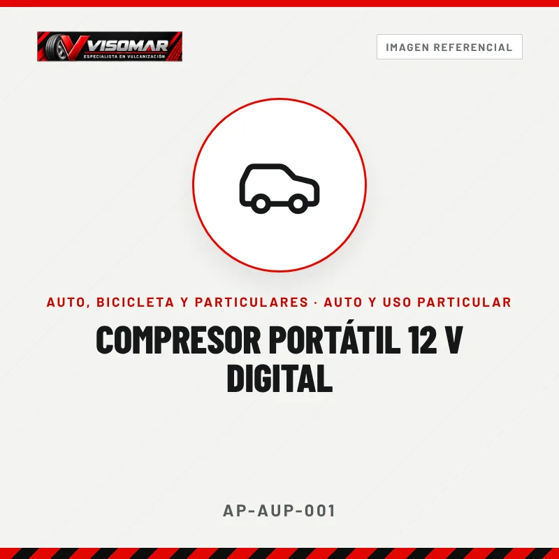 Compresor portátil 12 V digital