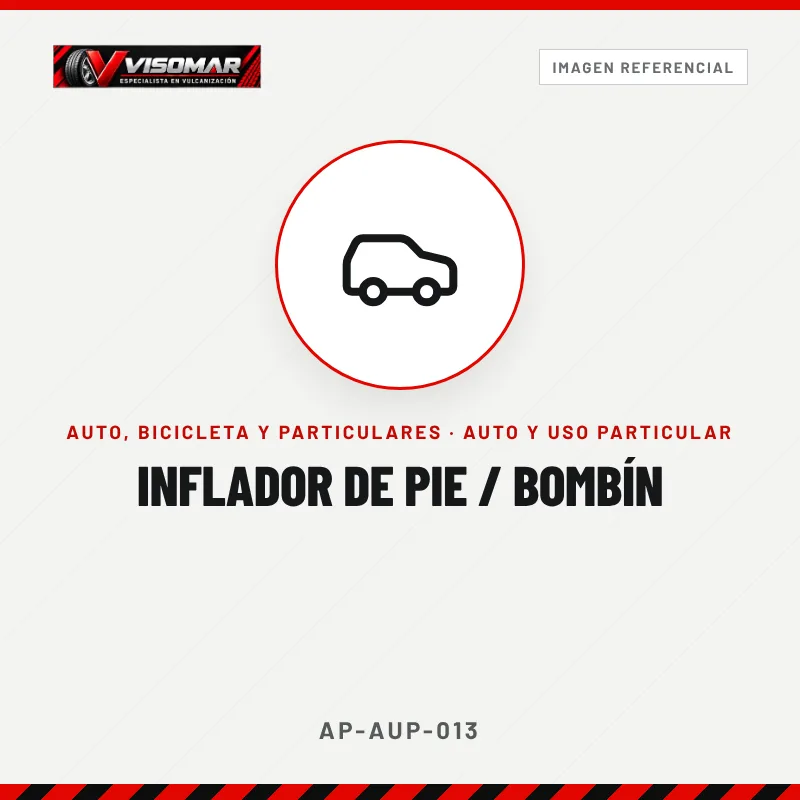 Inflador de pie / bombín