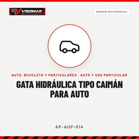 Gata hidráulica tipo caimán para auto