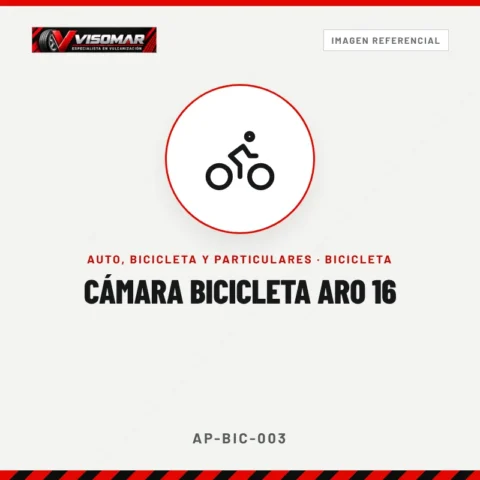 Cámara bicicleta aro 16