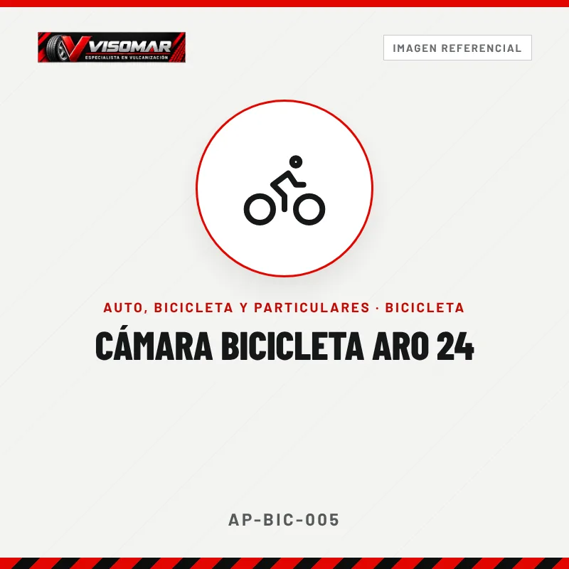 Cámara bicicleta aro 24