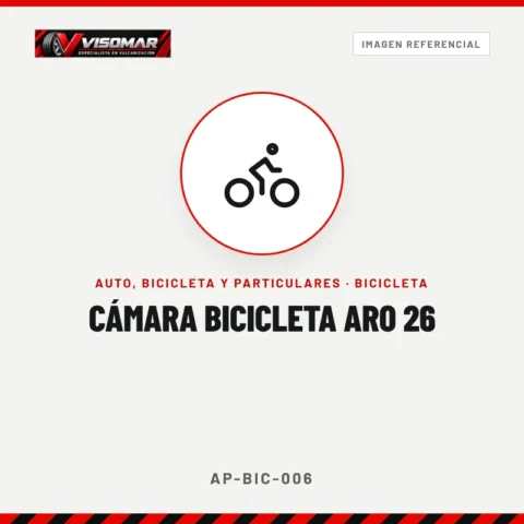 Cámara bicicleta aro 26