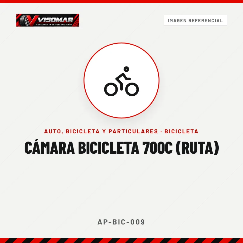 Cámara bicicleta 700c (ruta)