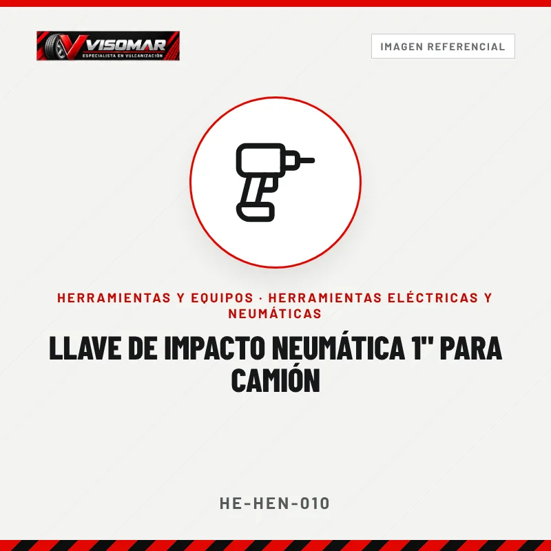 Llave de impacto neumática 1" para camión