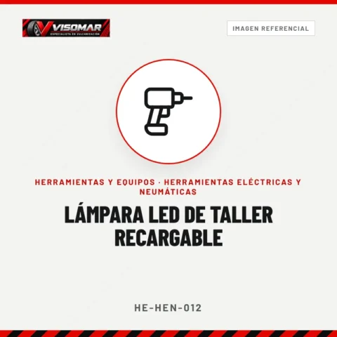 Lámpara LED de taller recargable