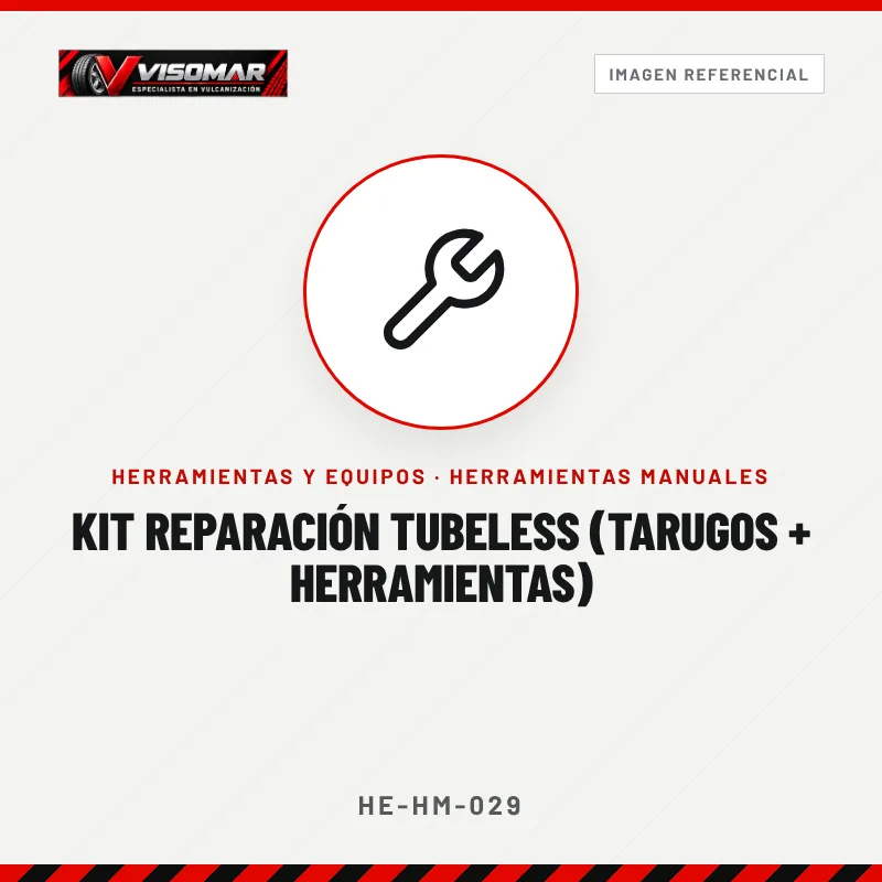 Kit reparación tubeless (tarugos + herramientas)