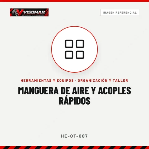 Manguera de aire y acoples rápidos