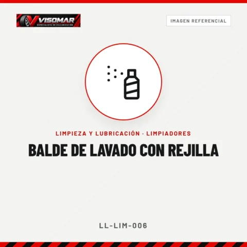 Balde de lavado con rejilla