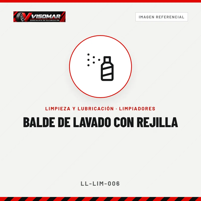 Balde de lavado con rejilla