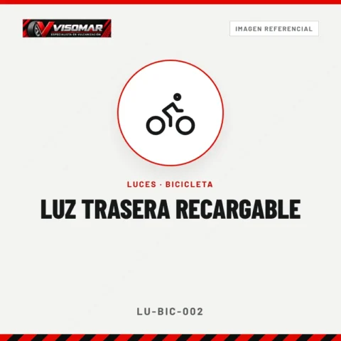 Luz trasera recargable
