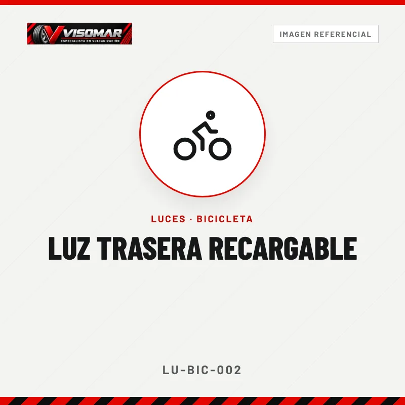 Luz trasera recargable
