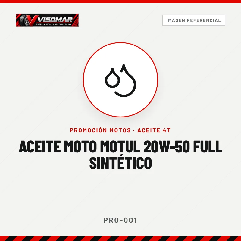 Aceite moto Motul 20W-50 Full sintético