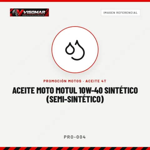 Aceite moto Motul 10W-40 Sintético (semi-sintético)