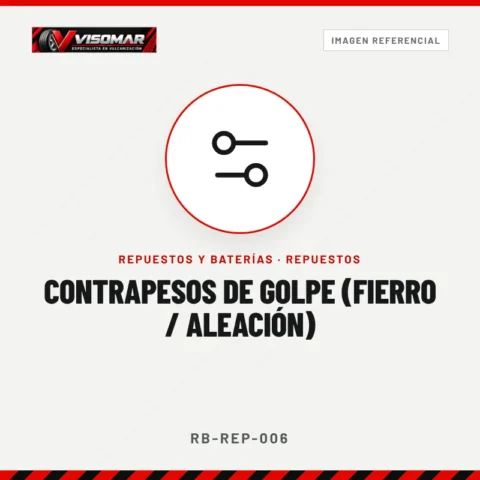 Contrapesos de golpe (fierro / aleación)