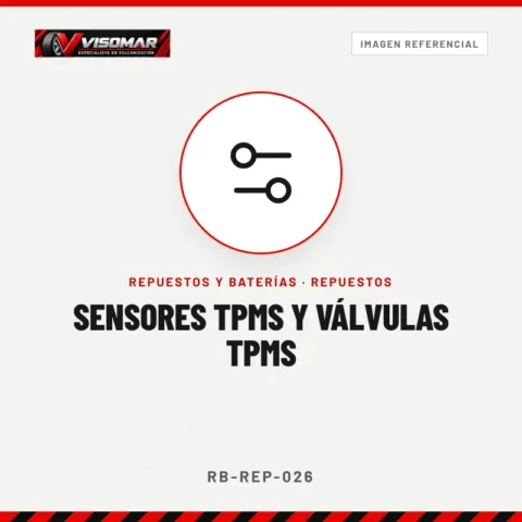 Sensores TPMS y válvulas TPMS