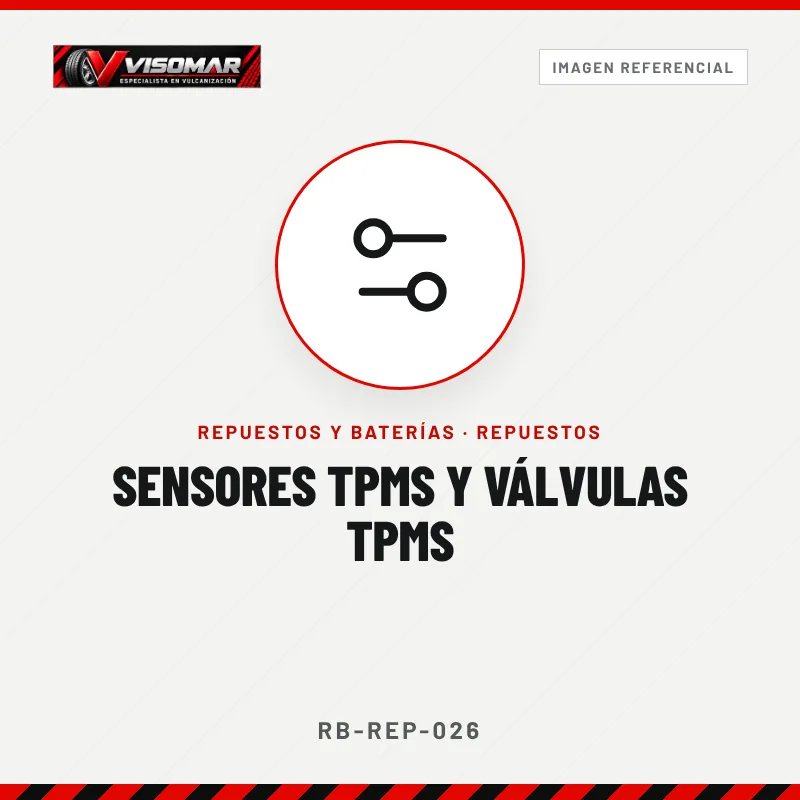 Sensores TPMS y válvulas TPMS