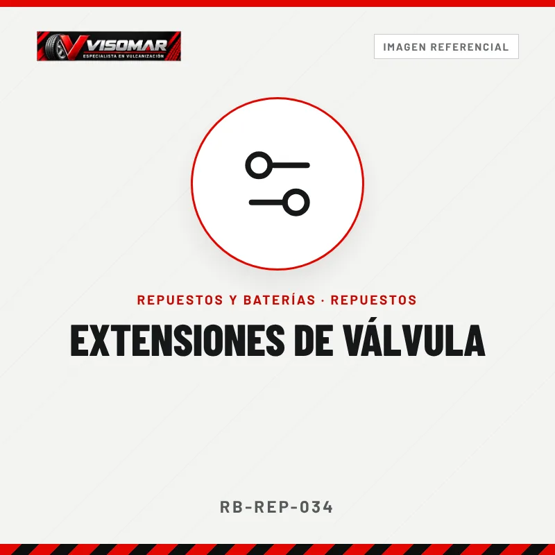 Extensiones de válvula