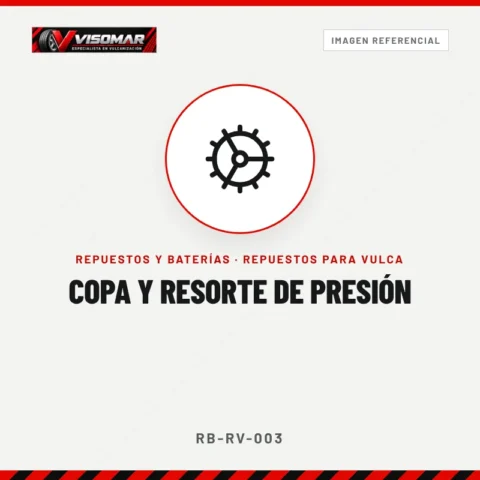 Copa y resorte de presión