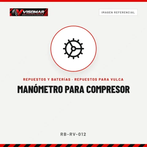 Manómetro para compresor