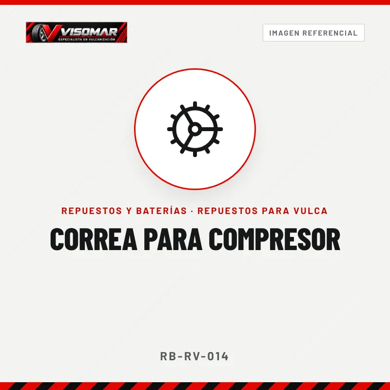 Correa para compresor