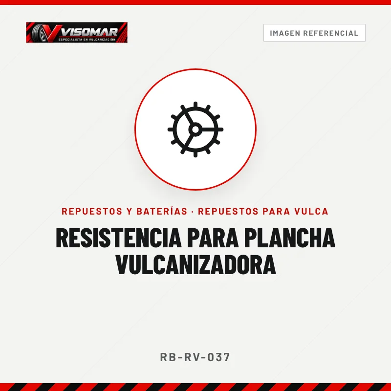 Resistencia para plancha vulcanizadora