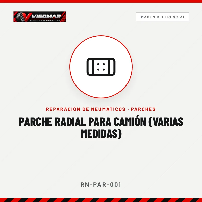 Parche radial para camión (varias medidas)