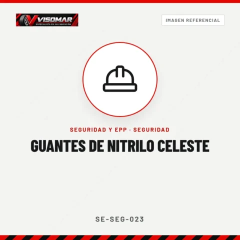 Guantes de nitrilo Celeste